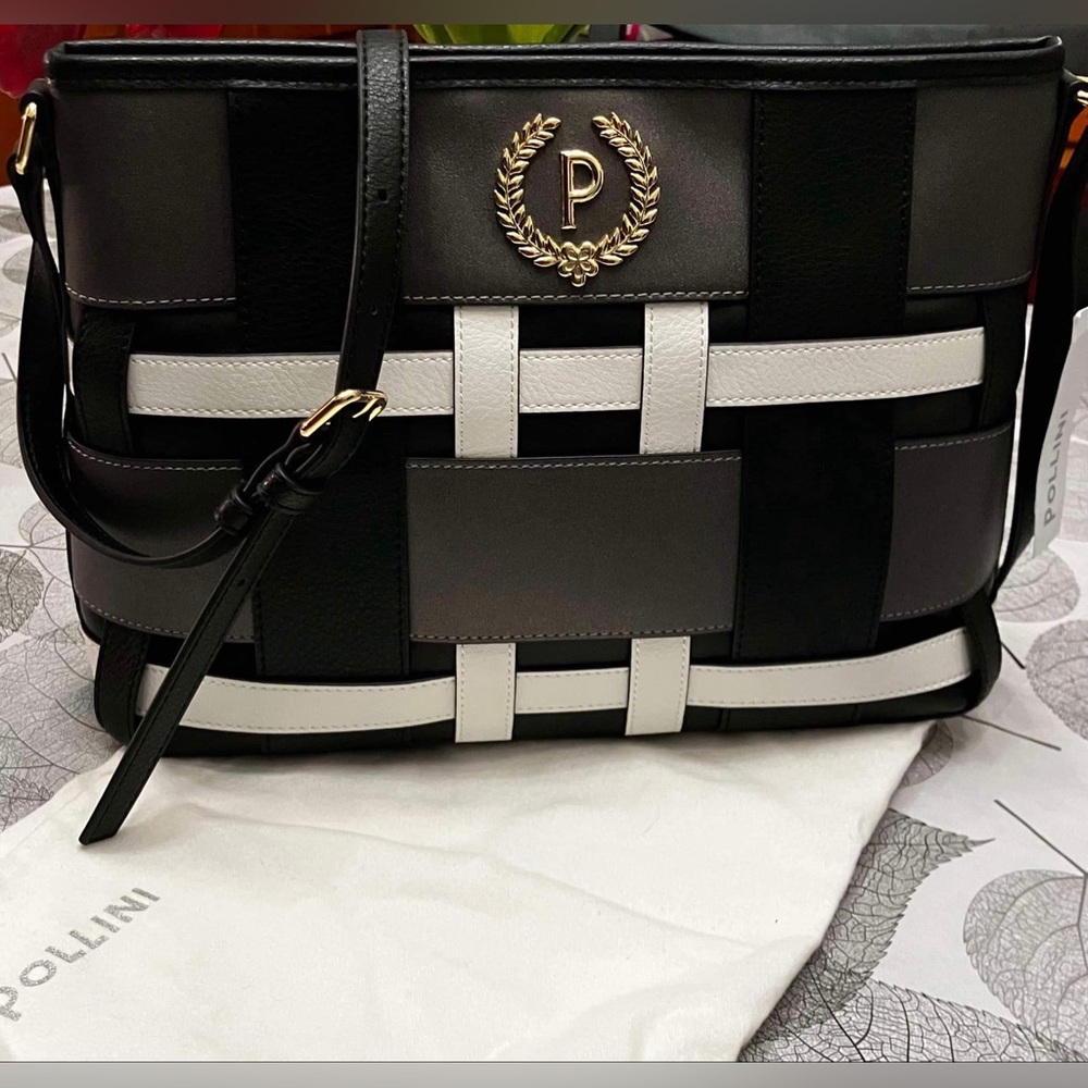 Medium Sized Black Pollini Handbag